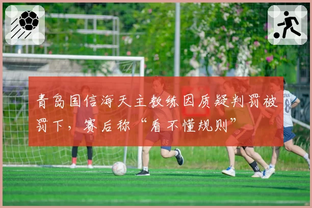 青岛国信海天主教练因质疑判罚被罚下，赛后称“看不懂规则”